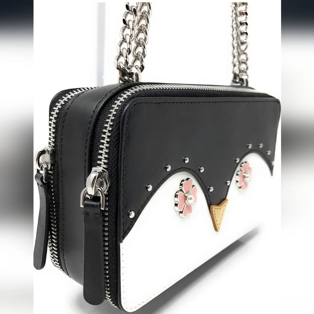 ❤️ Relisted Kate Spade Frosty Penguin Chain Strap Purse - Picture 6 of 15